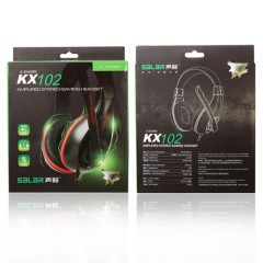 声籁 KX102 电脑耳机耳麦头戴式笔记本游戏麦克风