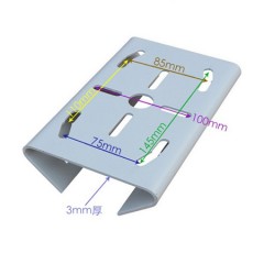 监控支架  1275加厚防爆海康抱箍 材质：铁制 厚度:3.0MM 长宽210mm*153mm*63mm 可调箍径：0MM-200MM