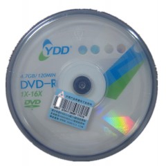 YDD光盘 空白光盘  10503 DVD-R 16X 50片桶装
