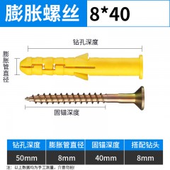 小黄鱼膨胀螺丝 8*40（250套/桶）