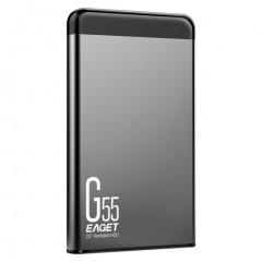 忆捷 500G USB3.0移动硬盘G55 2.5英寸全金属文件数据备份存储安全高速防震 黑色 500G送硬盘包