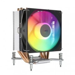 雅浚  E2 CPU散热器 4热管风冷塔式散热炫彩发光风扇