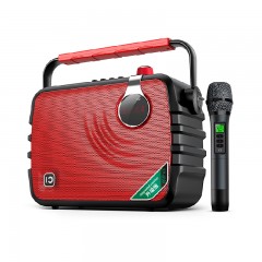 十度传奇K6升级版便携式手提蓝牙K歌直播音响（黑/红）