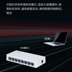 大华 DH-S1000C-8ET-L 8口百兆交换机网络监控交换器企业家用