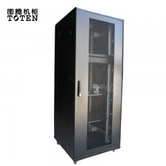 图腾 G38842 尺寸800*800*2000  加厚型  2米 前后平网门 网络设备机柜42U服务器机柜