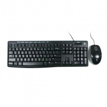 罗技 MK200 有线键盘鼠标套装 USB电脑多媒体键鼠套装 不退不换