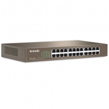 腾达（Tenda）TEF-1024D 24口 百兆端口 交换机 机架式 13寸交换机