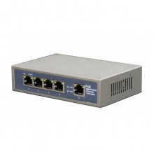 品丰-PF-POE105AF-48v 4+2口POE交换机48V国标 监控头最远传250米供电