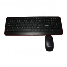 方正W8201键盘 黑色无线巧克力键鼠套装办公游戏休闲