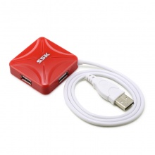 SSK飚王烽火SHU027 usb分线器 一拖四集线器笔记本电脑USB扩展HUB