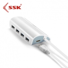 SSK飚王SHU808 usb3.0分线器一拖四口集线器多功能扩展HUB带供电