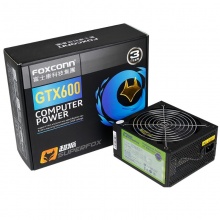富士康 超狐GTX600W 额定500w 电源