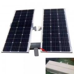太阳能供电系统80Ah锂电池 200瓦光伏板 AC24/12V供电输出（不包含球价格）