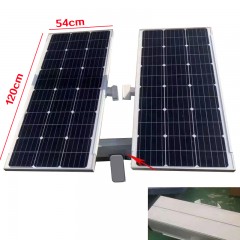 太阳能供电系统80Ah锂电池 200瓦光伏板 AC24/12V供电输出（不包含球价格）