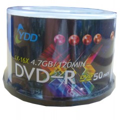 YDD光盘 空白光盘  10503 DVD-R 16X 50片桶装