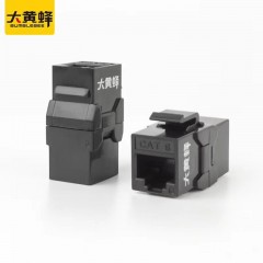 【023ABK六类直通】大黄蜂超六类直通模块 千兆网络直通 可安装面板