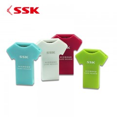 SSK飚王 SCRS052 T恤 创意读卡器 直读TF读卡器高速USB2.0读卡器
