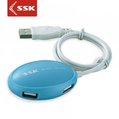 SSK/飚王 飞梭 SHU017 USB HUB 4口扩展 USB分线器 USB HUB集线器 60CM