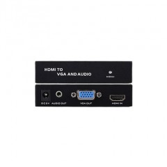 迈拓 MT-HV01 HDMI转vga带盒子音频 高清电脑电视视频投影仪转换器