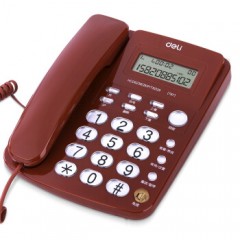 得力（deli)  787 红色 电话机座机 固定电话 办公家用