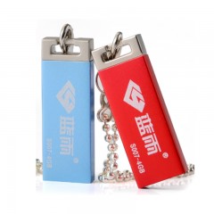 蓝雨 S007优盘    4G  USB2.0   黑胶体(超薄防水)